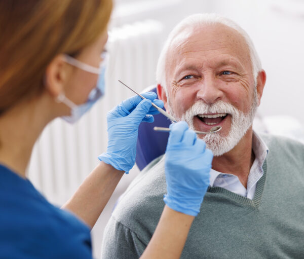 Doctor checking up patient